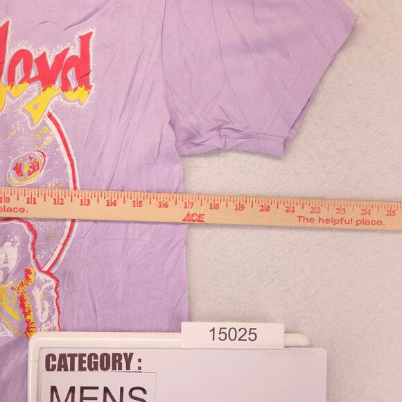 Pink Floyd Band Graphic Crew Neck T Shirt Adult Mens Size Medium M Purple - Picture 7 of 9